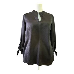 Michael Kors XS black Silky Blouse with 3/4 sleeves